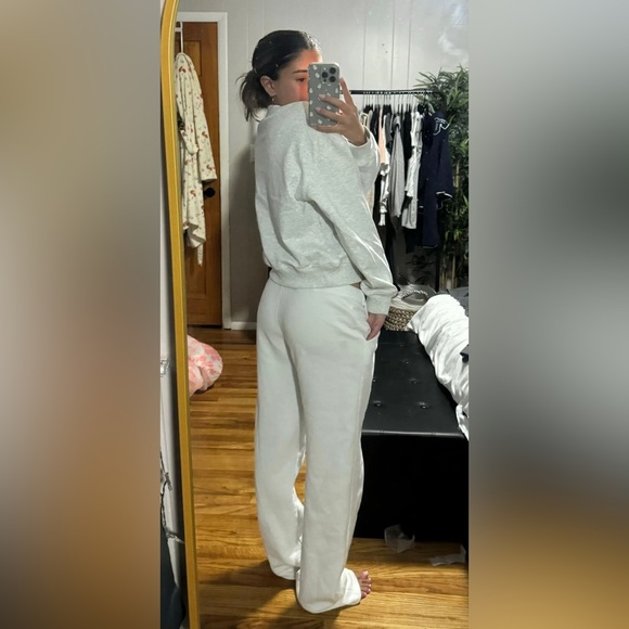 Parke Chenille Shrunken Mockneck S/M Varsity Letterman P Crewneck Gray - Picture 11 of 11